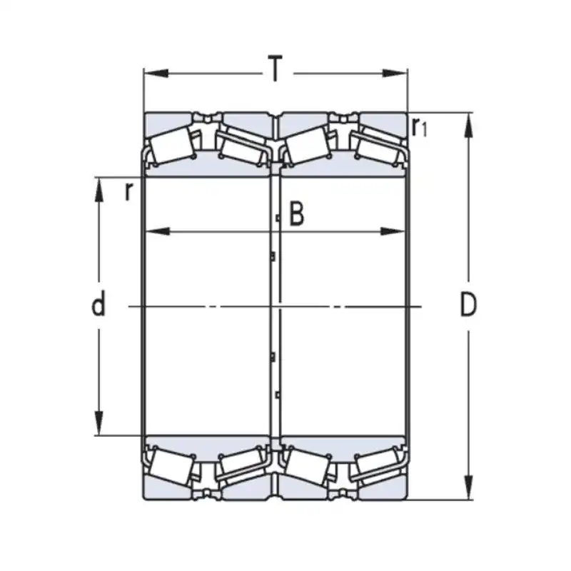 Four-row tapered roller bearingsStructure diagram