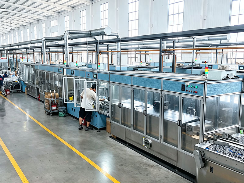 In-line automatic nesting machine