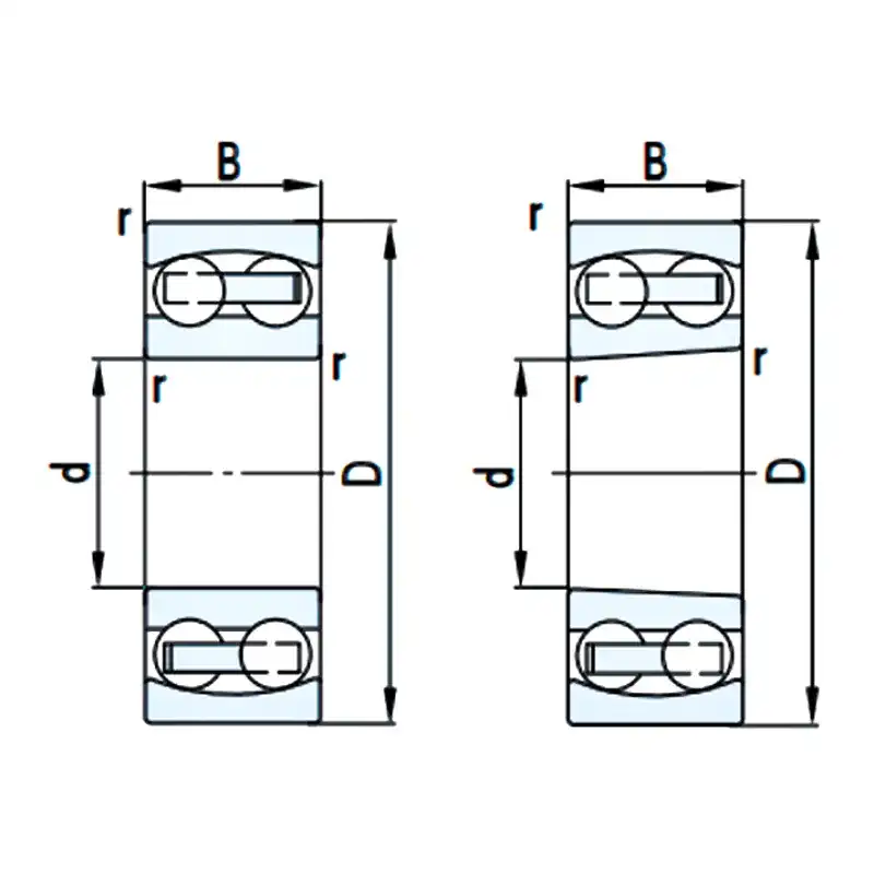 Double-sided with sealing rings结构图